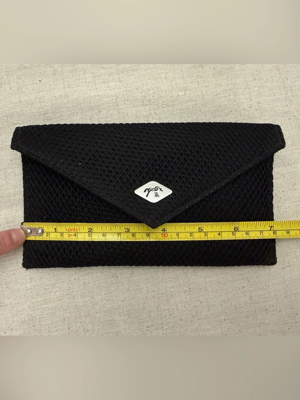 Penelope Equestrian Black Mesh Phone Pocket